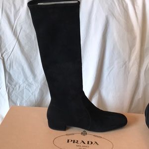 Prada knee high boots